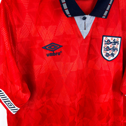 England 1990-1992 Umbro Away Football Shirt