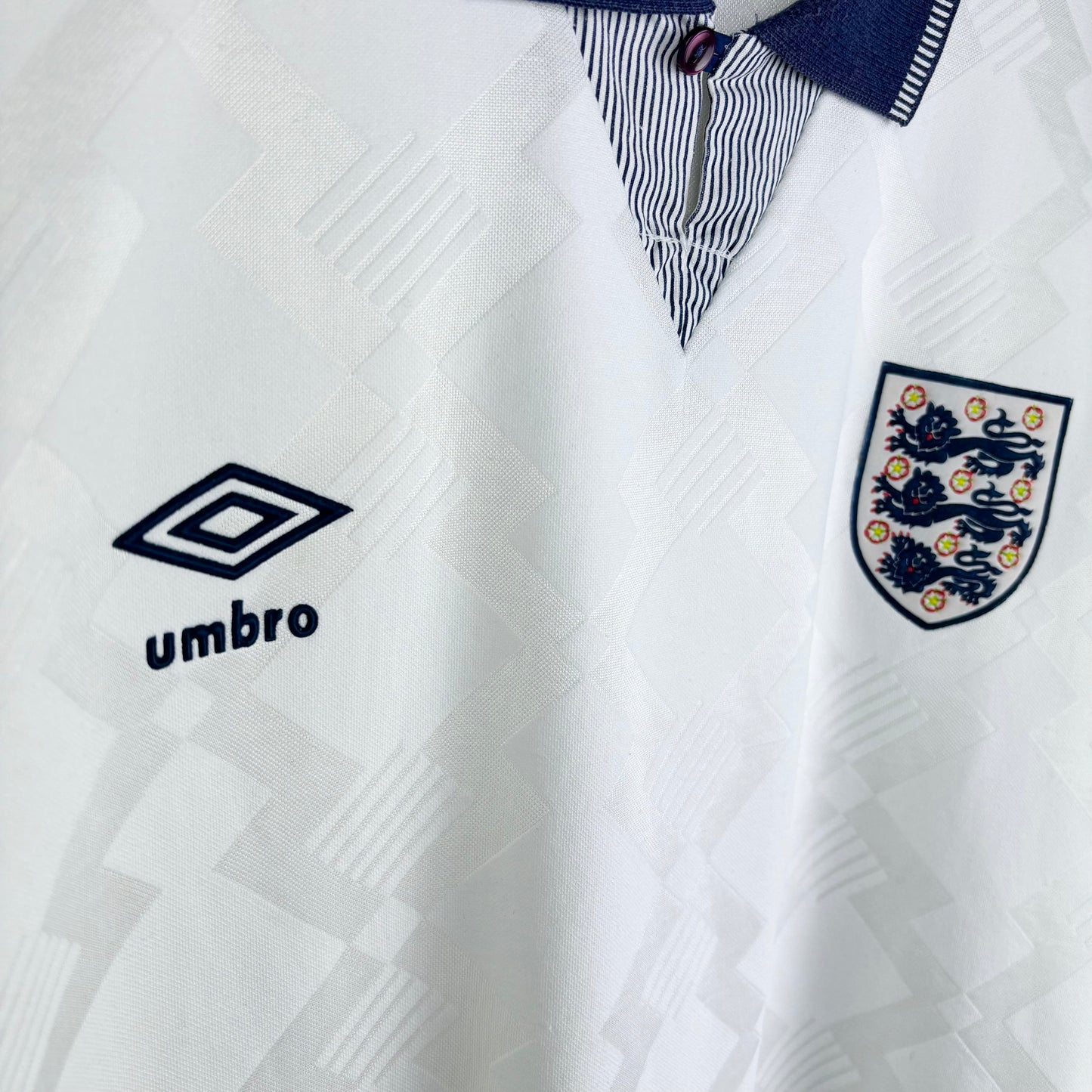 England 1990-1992 Umbro Home Football Shirt