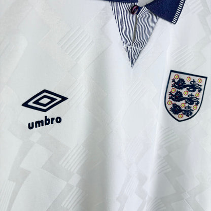 England 1990-1992 Umbro Home Football Shirt