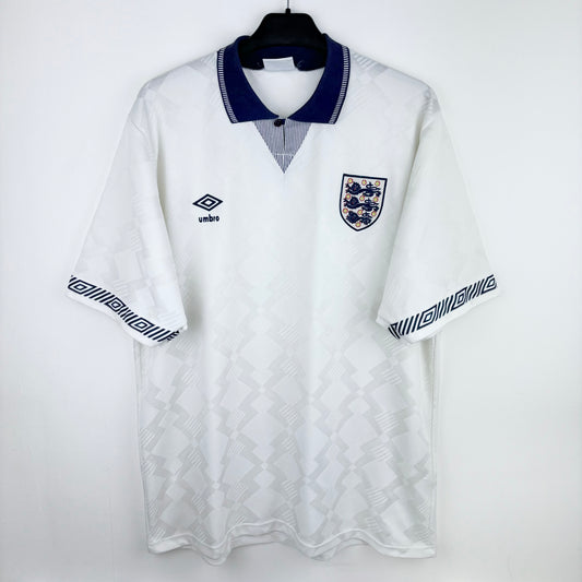 England 1990-1992 Umbro Home Football Shirt