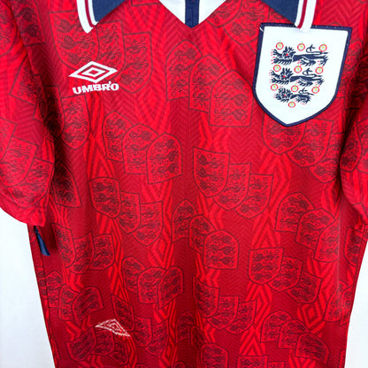 England 1993-1994 Umbro Away Football Shirt