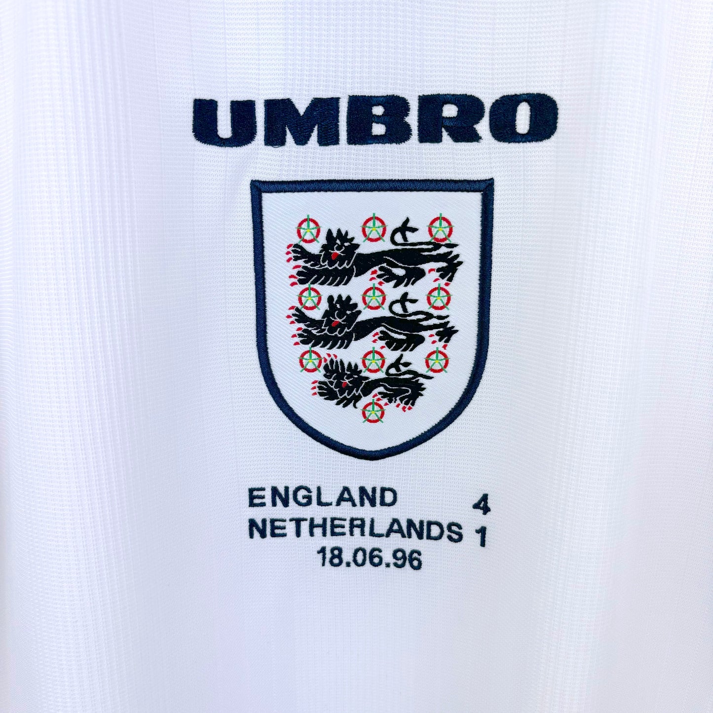 England 1996-1997 Umbro Home Football Shirt