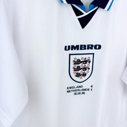 England 1996-1997 Umbro Home Football Shirt