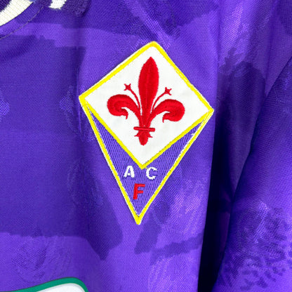 Fiorentina 1993-1994 Uhlsport Home Football Shirt