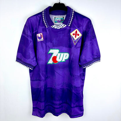 Fiorentina 1993-1994 Uhlsport Home Football Shirt