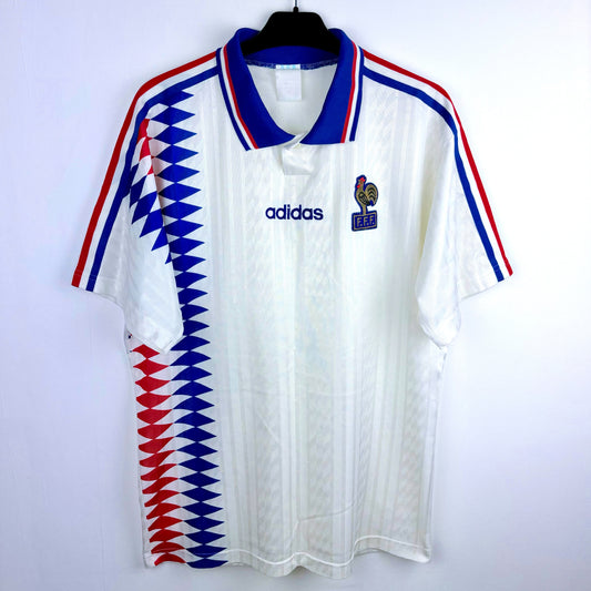 France 1994-1996 Adidas Away Football Shirt Jersey
