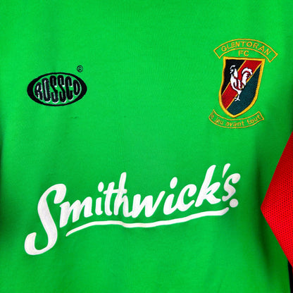 Glentoran 2001-2002 Rossco Home Football Shirt Jersey