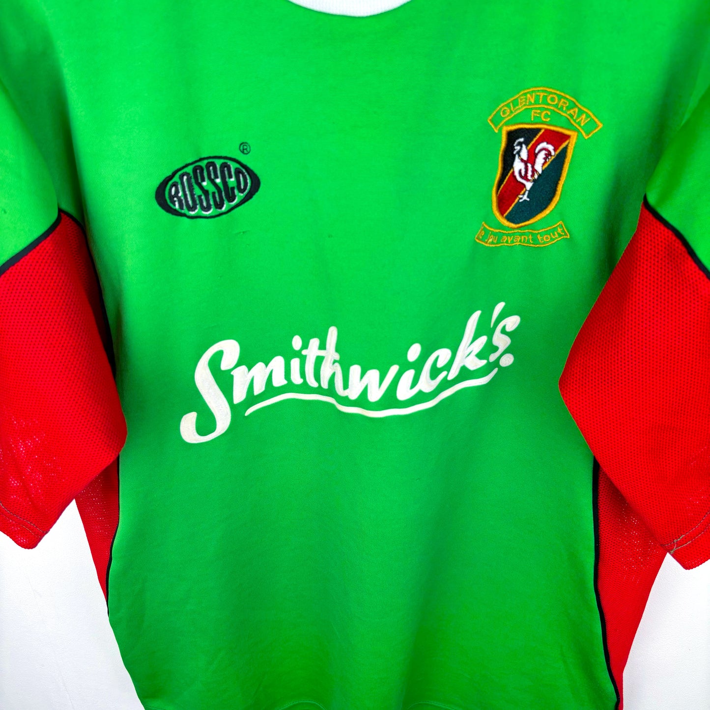 Glentoran 2001-2002 Rossco Home Football Shirt Jersey