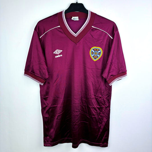 Hearts 1983-1986 Umbro Home Football Shirt Jersey