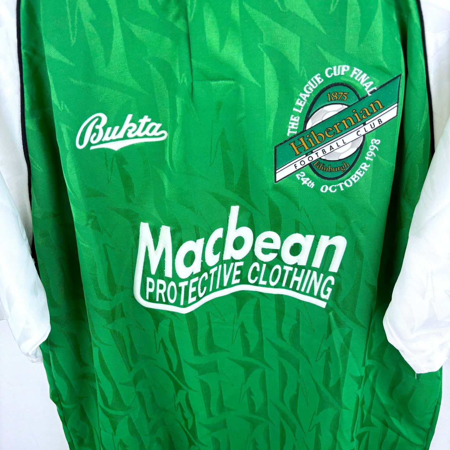 Hibernian 1992-1994 'League Cup Final' Bukta Home Football Shirt