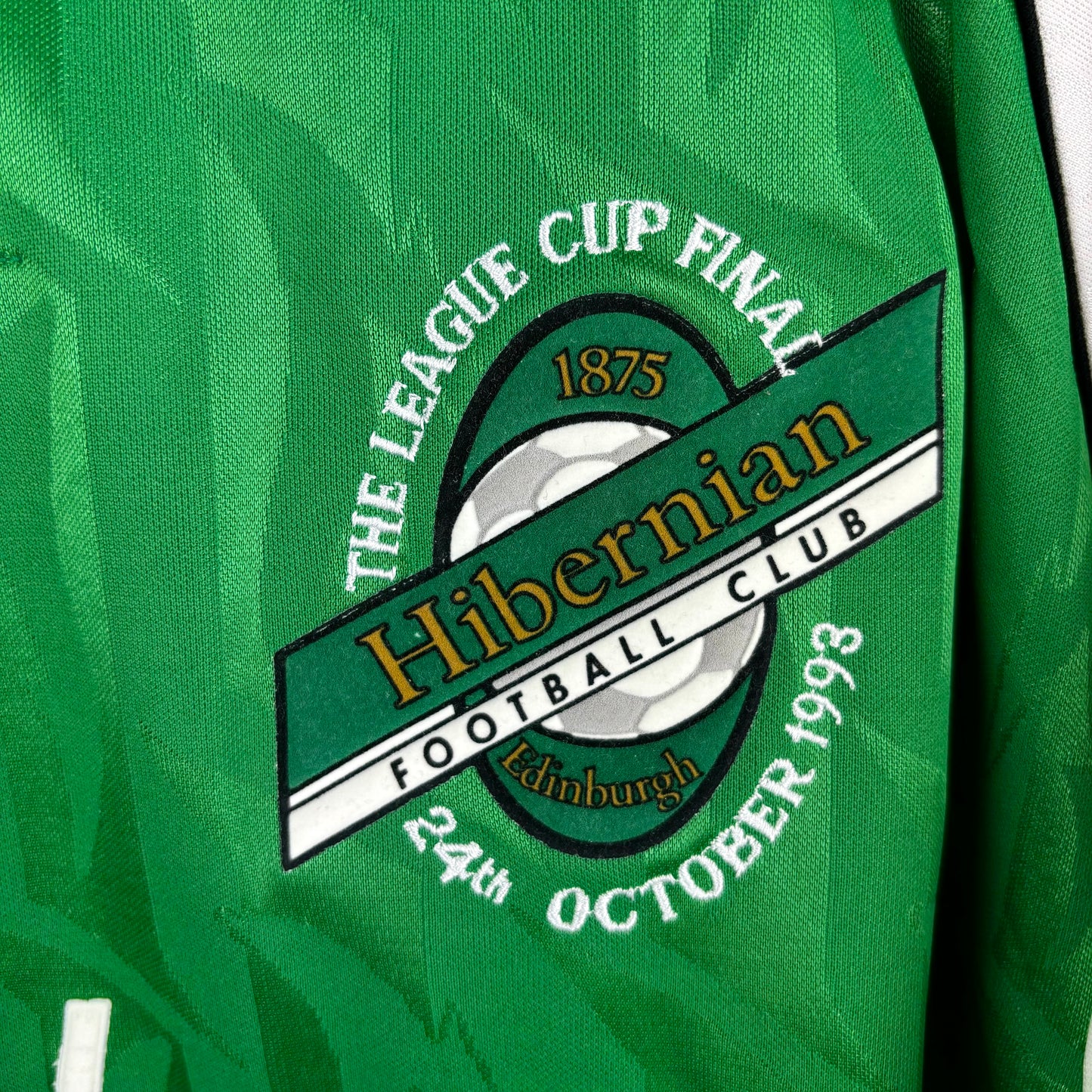 Hibernian 1992-1994 'League Cup Final' Bukta Home Football Shirt