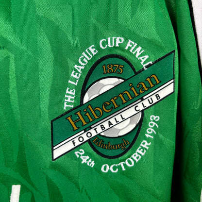 Hibernian 1992-1994 'League Cup Final' Bukta Home Football Shirt