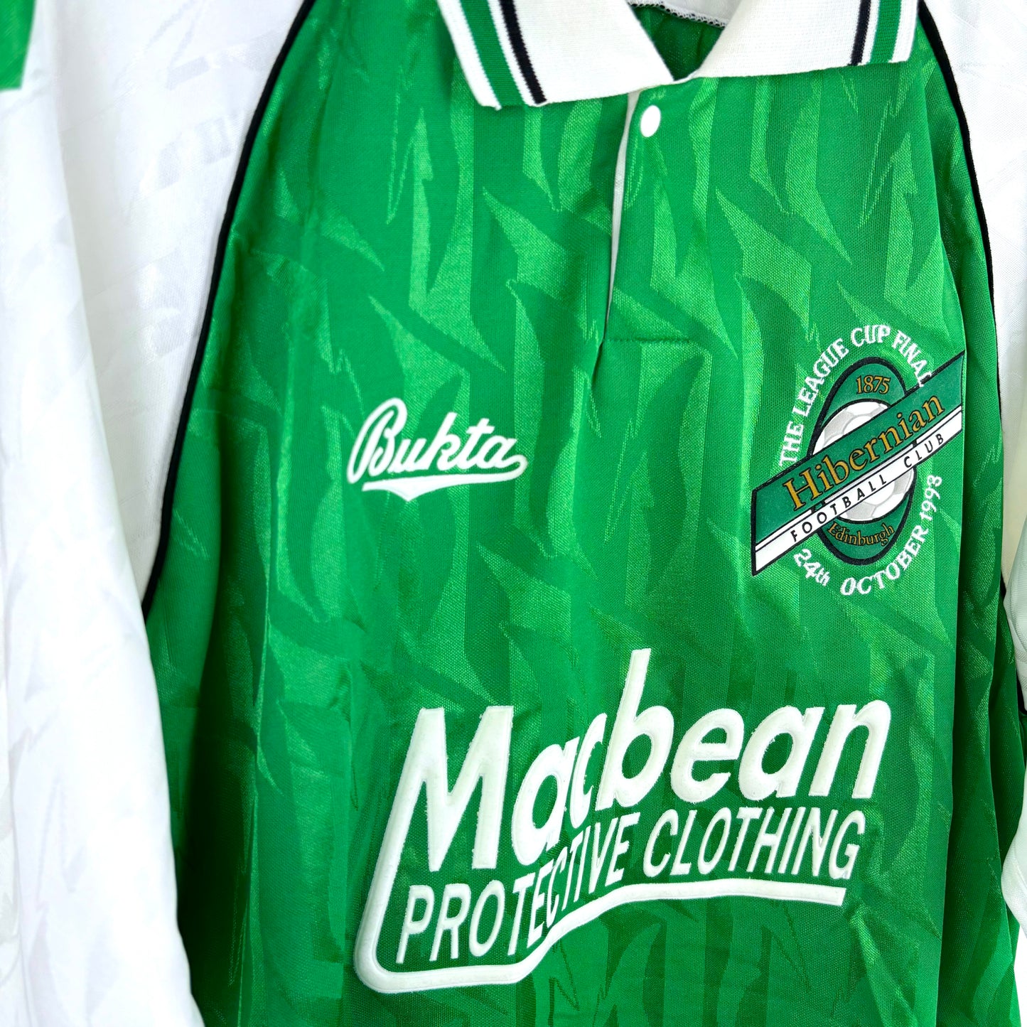 Hibernian 1992-1994 'League Cup Final' Bukta Home Football Shirt
