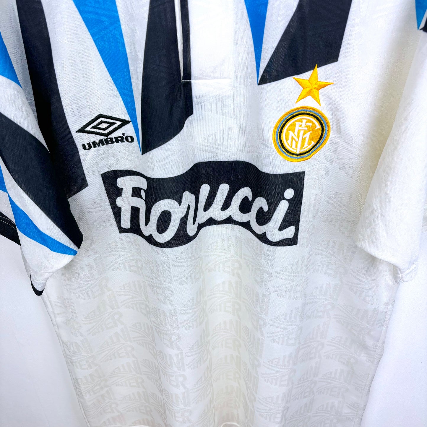 Inter Milan 1992-1993 Match Issue Umbro Away Football Shirt