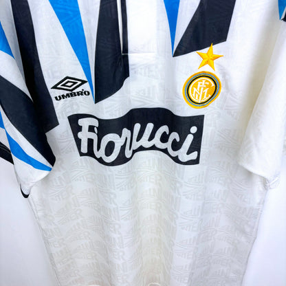 Inter Milan 1992-1993 Match Issue Umbro Away Football Shirt