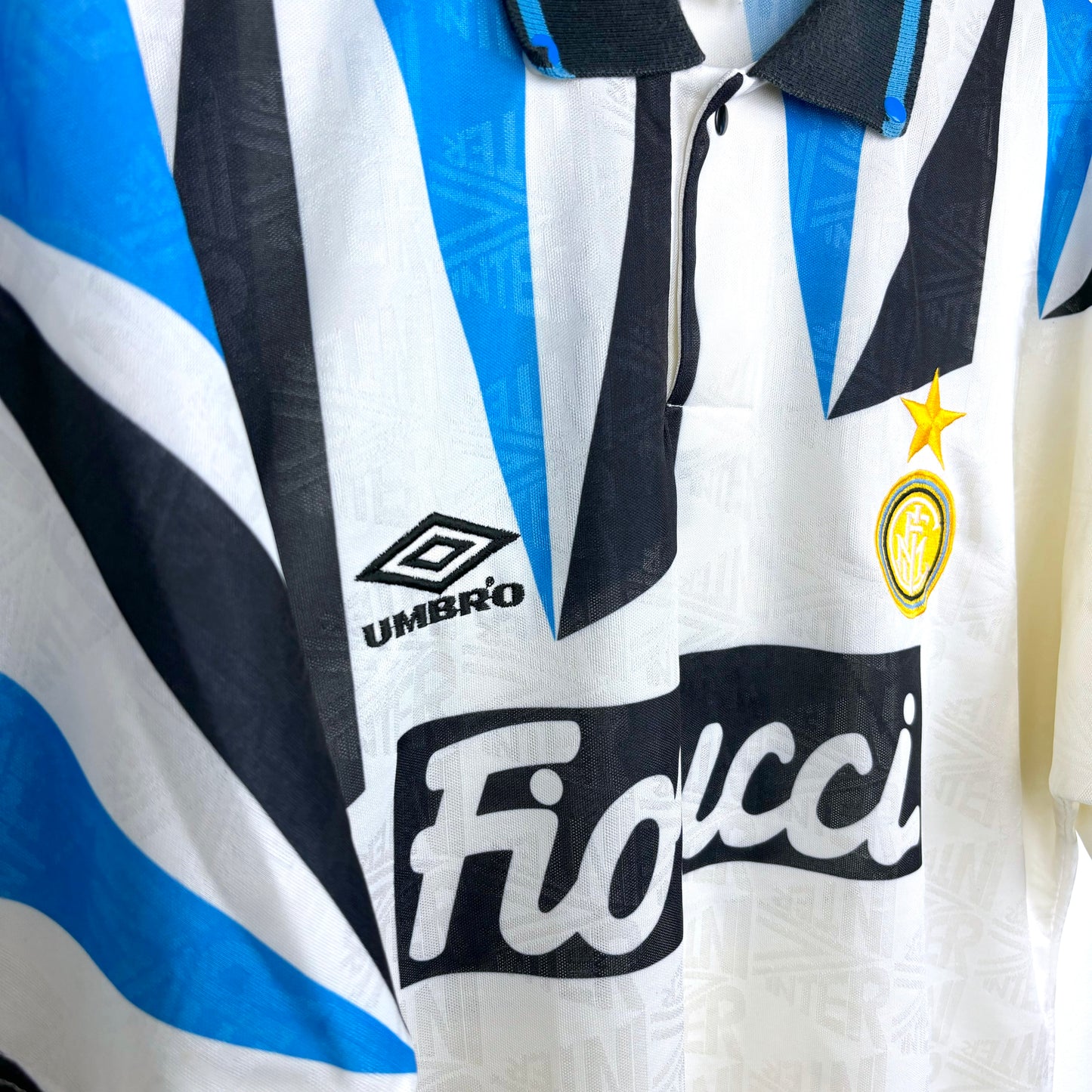 Inter Milan 1992-1993 Match Issue Umbro Away Football Shirt