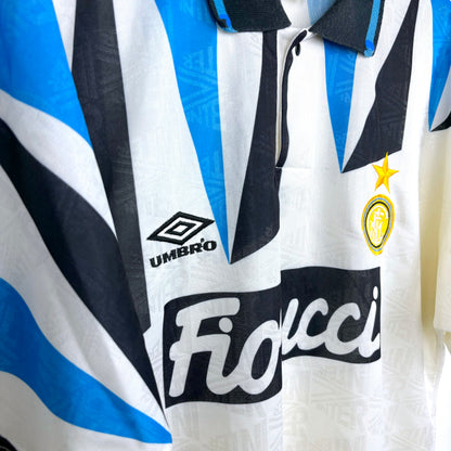 Inter Milan 1992-1993 Match Issue Umbro Away Football Shirt