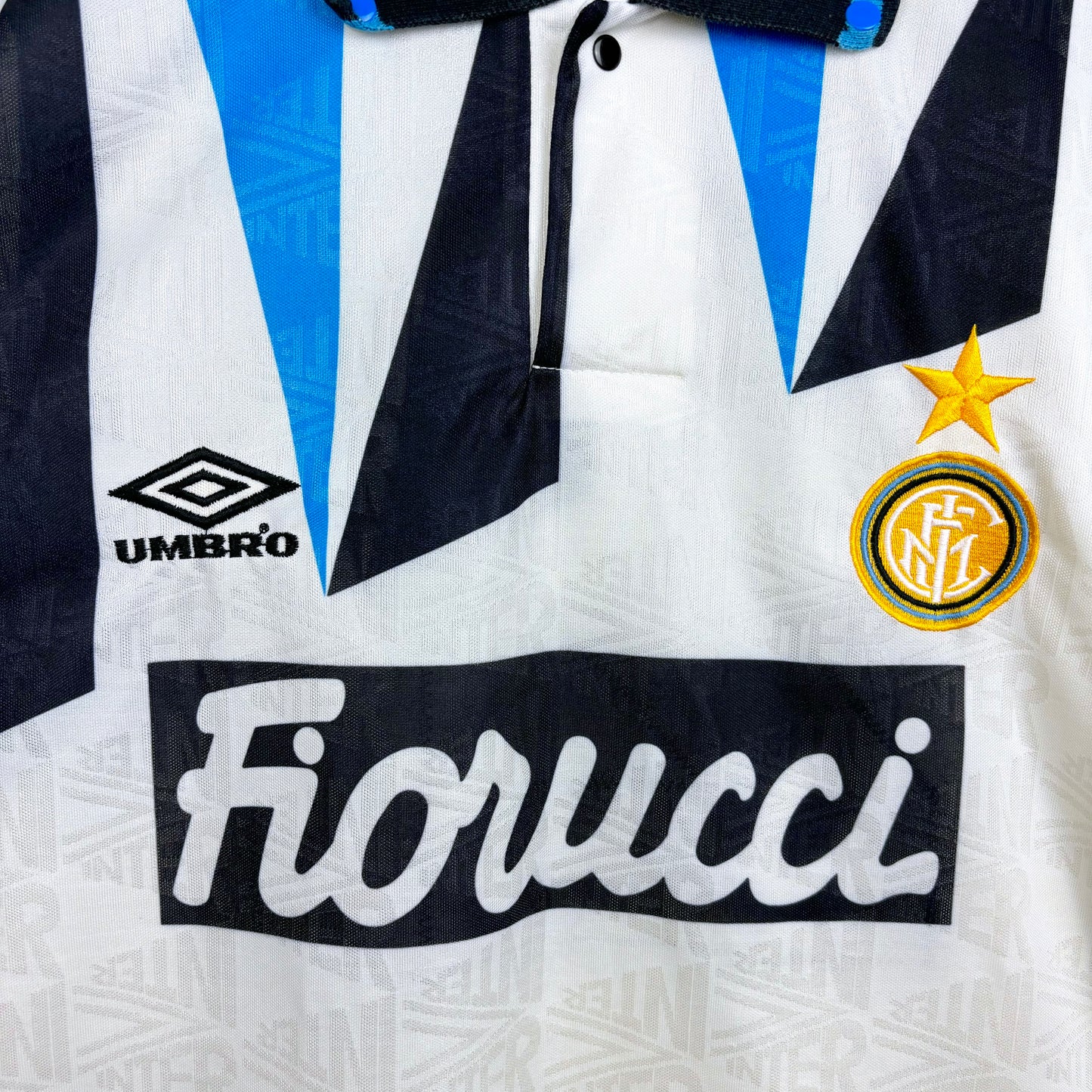 Inter Milan 1992-1993 Match Issue Umbro Away Football Shirt