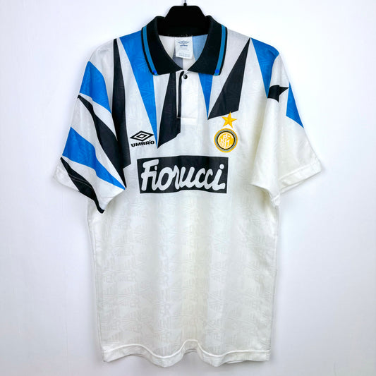 Inter Milan 1992-1993 Match Issue Umbro Away Football Shirt