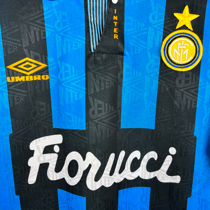 Inter Milan 1992-1994 Umbro Home Football Shirt