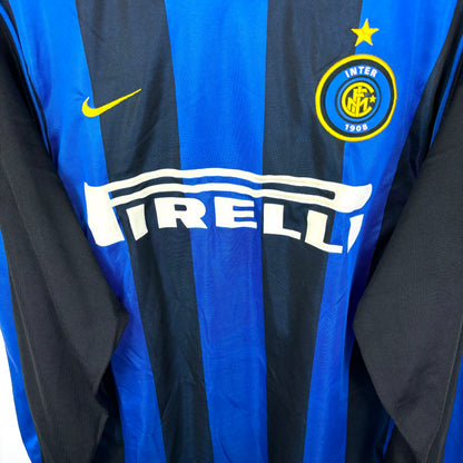 Inter Milan 2000-2001 Nike Home Football Shirt Jersey Longsleeve