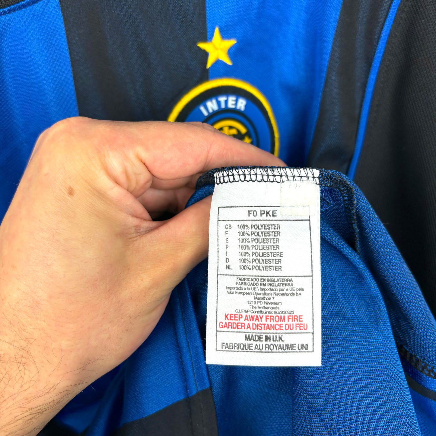 Inter Milan 2000-2001 Nike Home Football Shirt Jersey Longsleeve