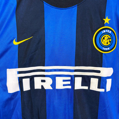Inter Milan 2000-2001 Nike Home Football Shirt Jersey Longsleeve
