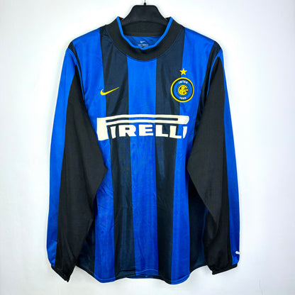 Inter Milan 2000-2001 Nike Home Football Shirt Jersey Longsleeve