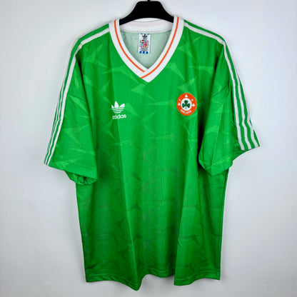 Ireland 1990-1992 Adidas Home Football Shirt
