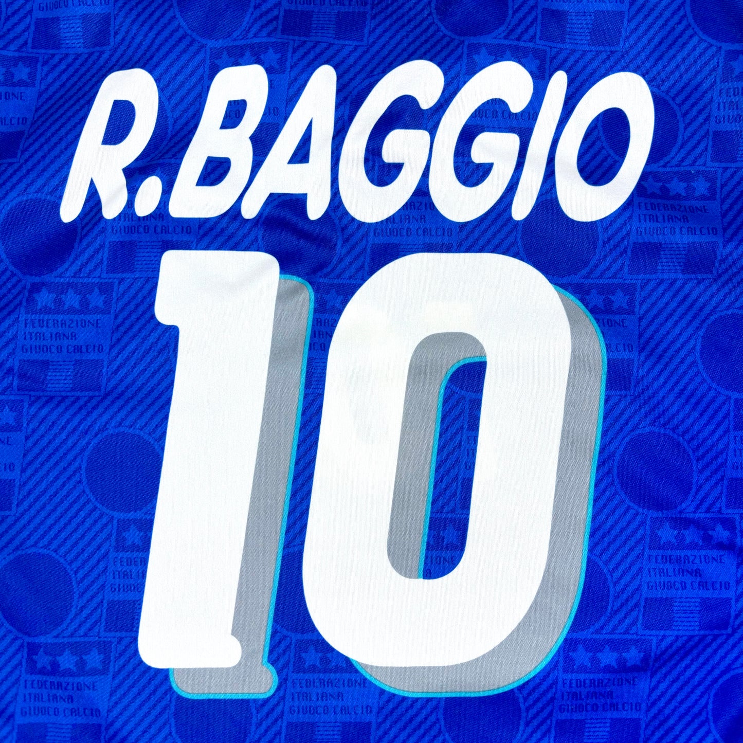 Italy 1994 Diadora Home Football Shirt BAGGIO #10 *SUBLIMATED*