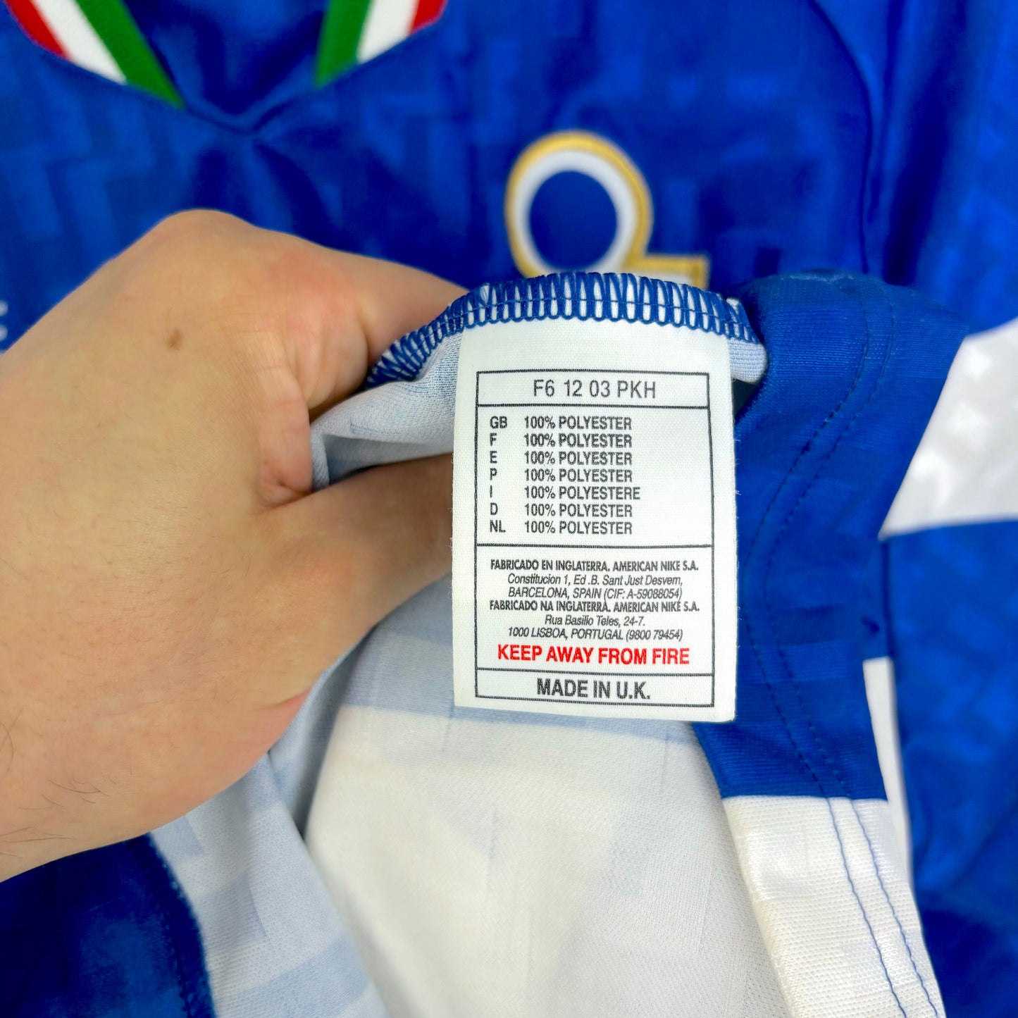 Italy 1996-1997 Nike Longsleeve Training Football Shirt