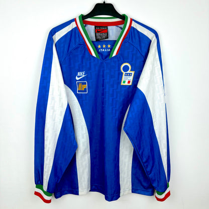 Italy 1996-1997 Nike Longsleeve Training Football Shirt