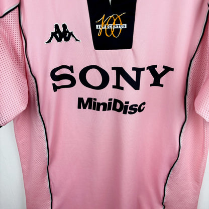 Juventus 1997-1998 Kappa Centenary Pink Football Shirt