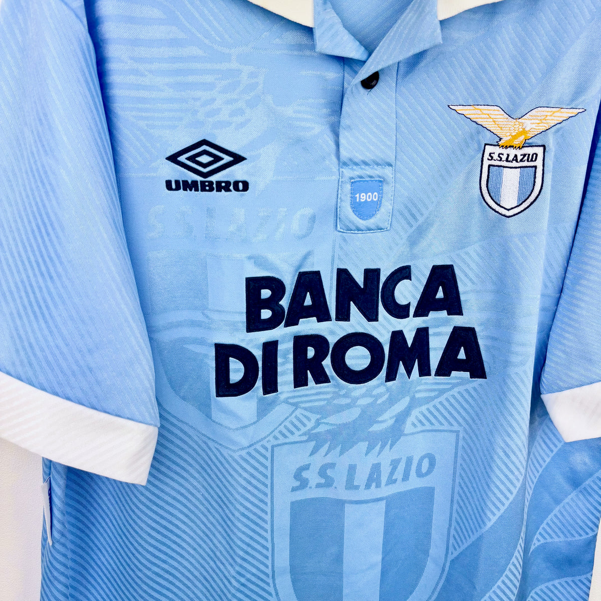 Lazio 1993-1995 Umbro Home Football Shirt