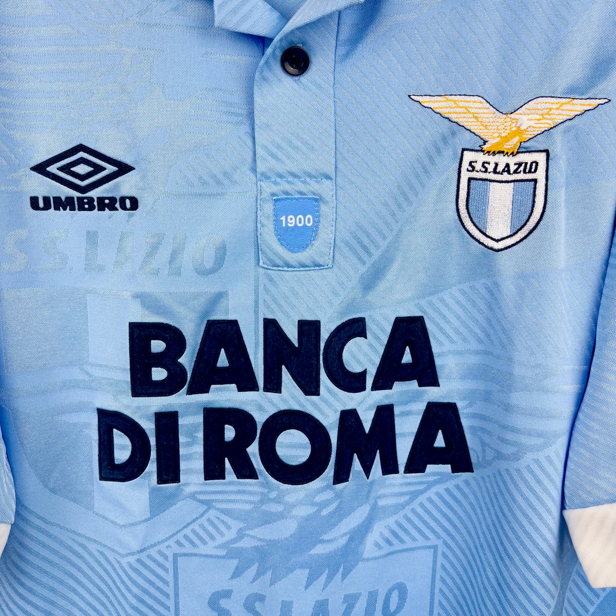 Lazio 1993-1995 Umbro Home Football Shirt