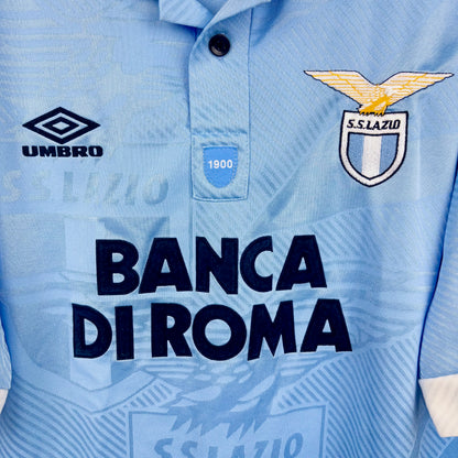 Lazio 1993-1995 Umbro Home Football Shirt