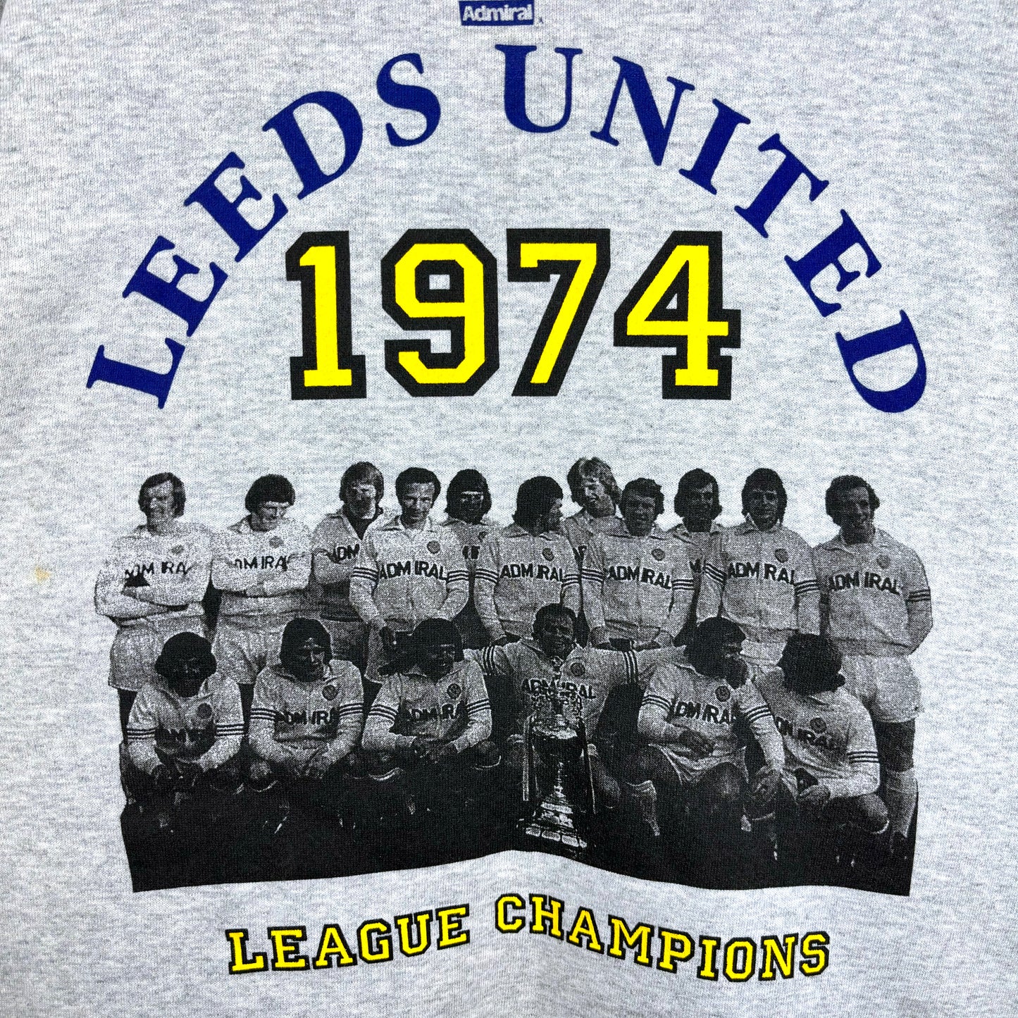 Leeds United 1974-1992 Champions Admiral Football Sweatshirt