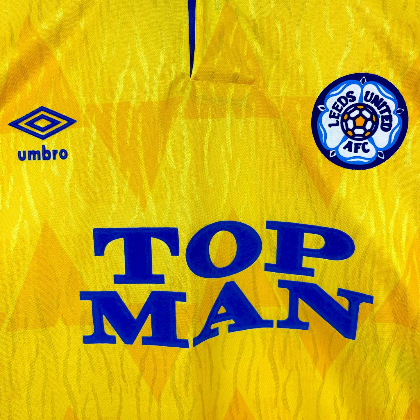 Leeds United 1989-1990 Umbro Away Football Shirt Jersey