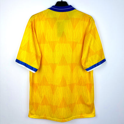 Leeds United 1989-1990 Umbro Away Football Shirt Jersey