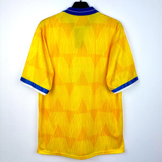 Leeds United 1989-1990 Umbro Away Football Shirt Jersey