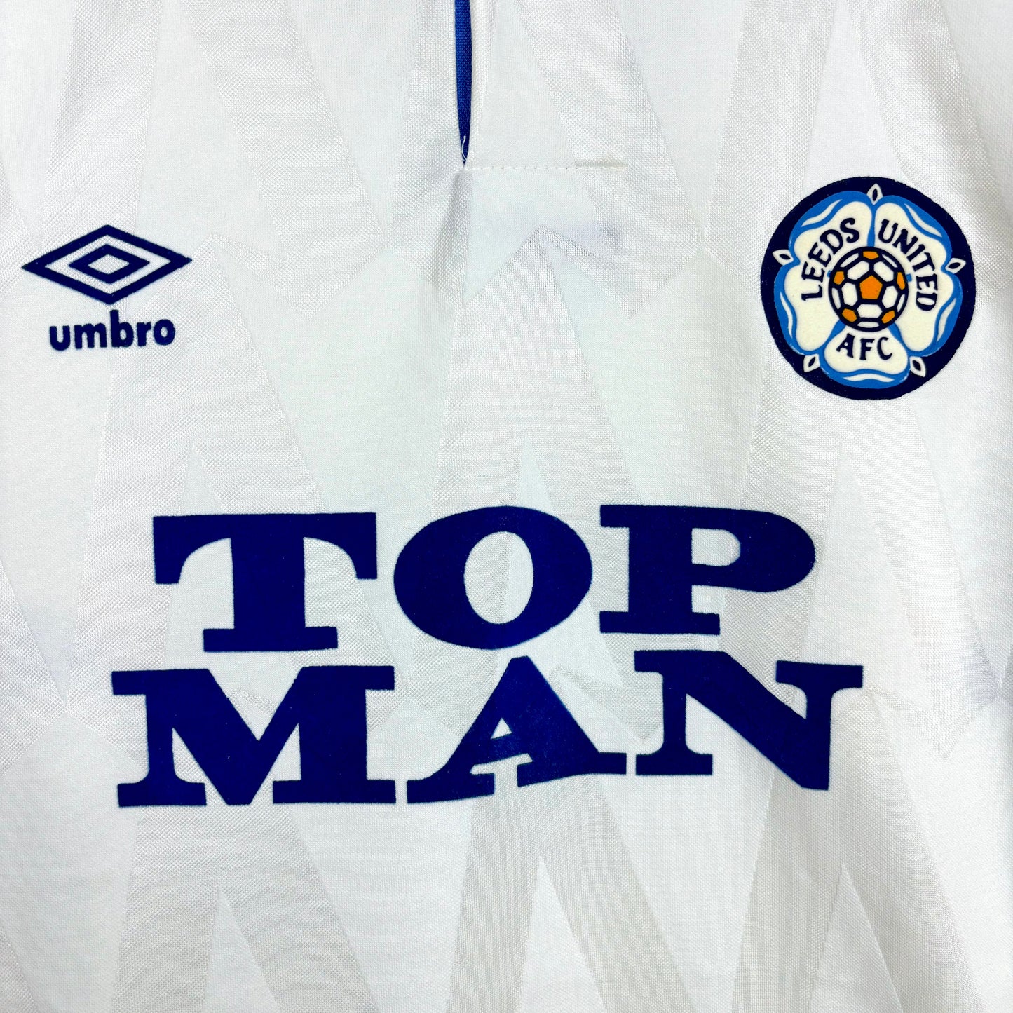 Leeds United 1990-1991 Umbro Home Football Shirt