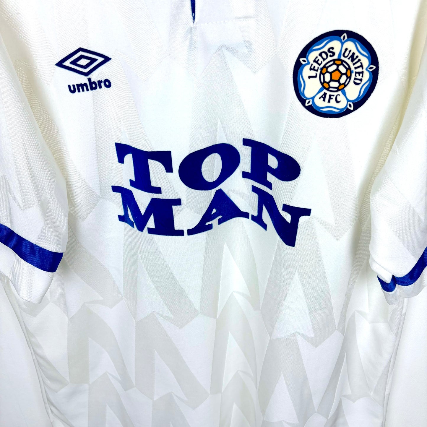 Leeds United 1990-1991 Umbro Home Football Shirt