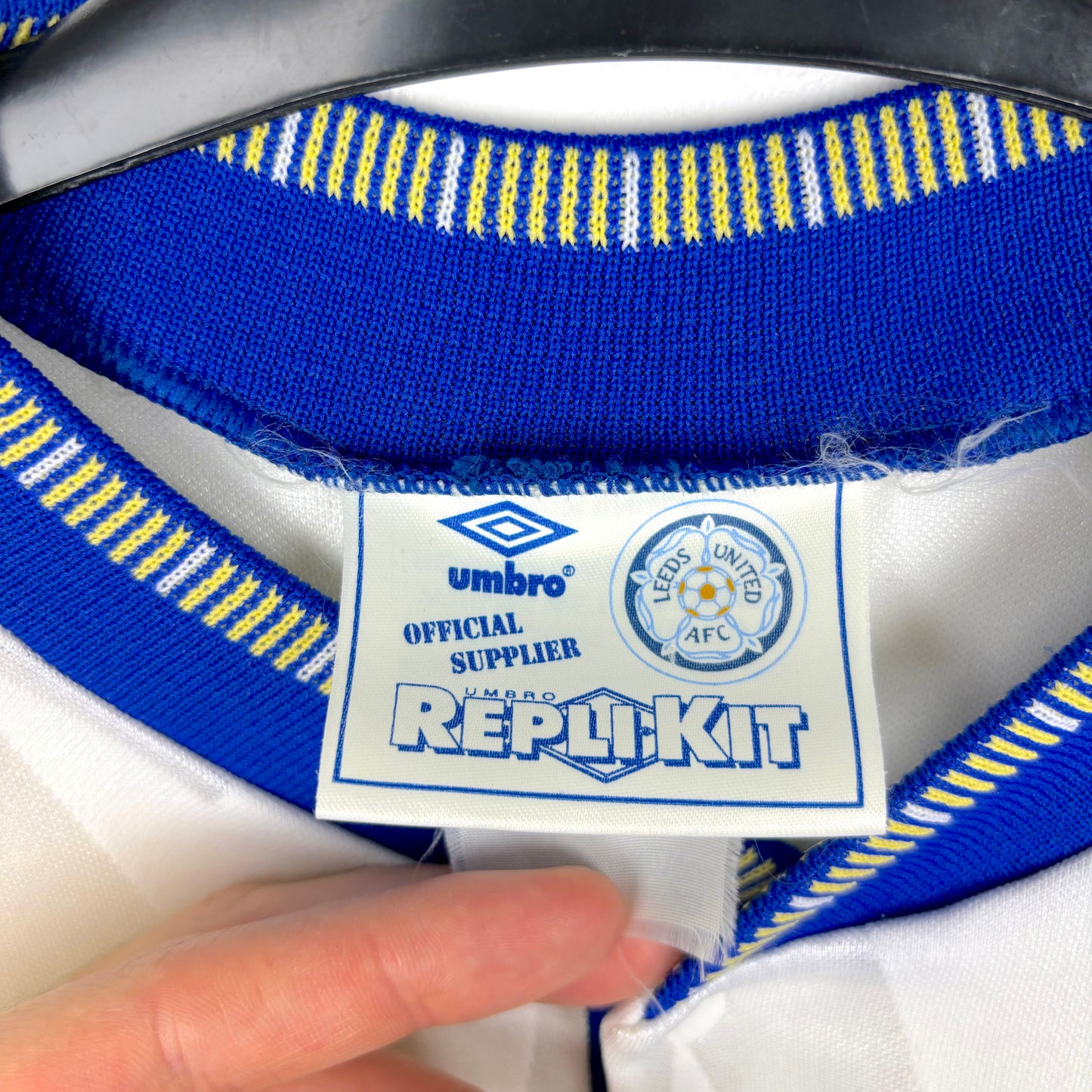 Leeds United 1990-1991 Umbro Home Football Shirt