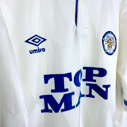 Leeds United 1990-1991 Umbro Home Football Shirt