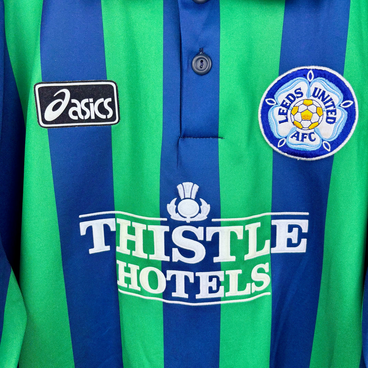 Leeds United 1993-1994 Player-Issue Asics Third Football Shirt