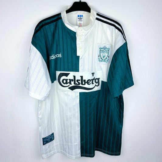 Liverpool 1995-1996 Adidas Away Football Shirt Jersey