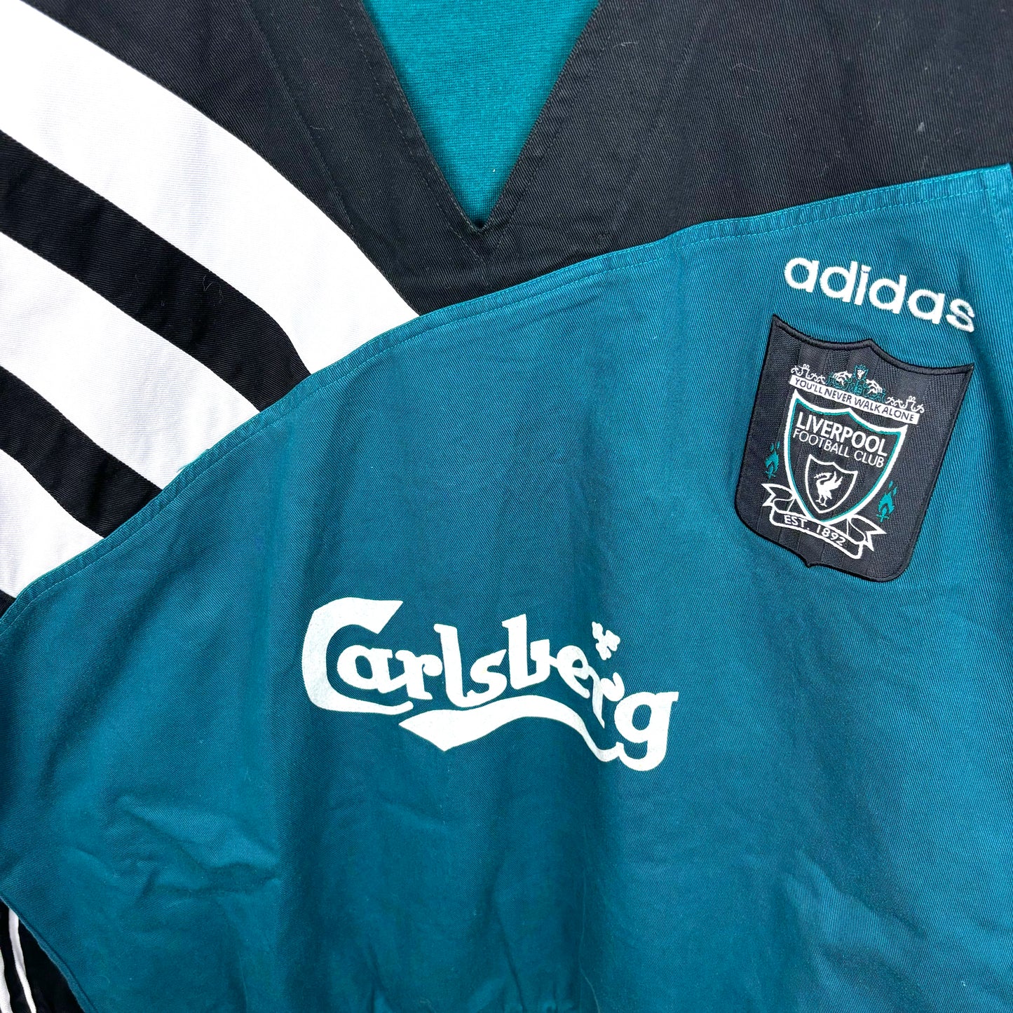 Liverpool 1995-1996 Adidas Football Drill Training Sweatshirt