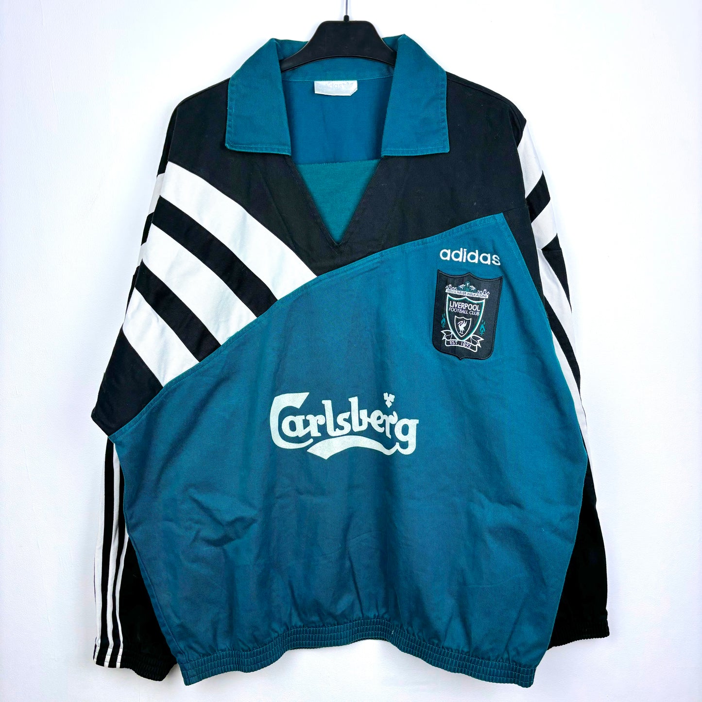 Liverpool 1995-1996 Adidas Football Drill Training Sweatshirt