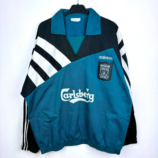 Liverpool 1995-1996 Adidas Football Drill Training Sweatshirt