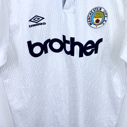 Manchester City 1991-1993 Umbro Third Football Shirt